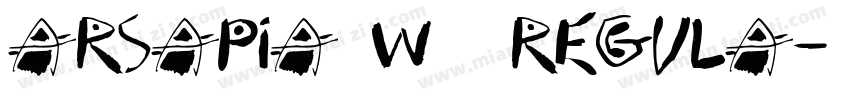 Arsapia W01 Regula字体转换